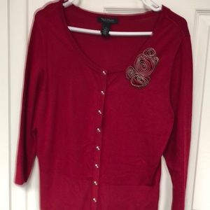 White House Black Market embellished sweater